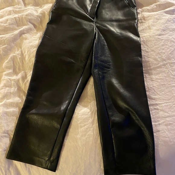 Babaton (Vegan Leather) Command Pants - Size 2 - Picture 3 of 4